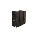 Techly ICA-CS 62 CPU holder Desk-mounted CPU holder Black