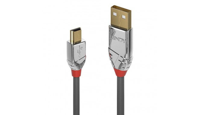 Lindy 1m USB 2.0 Type A to Mini-B Cable, Cromo Line