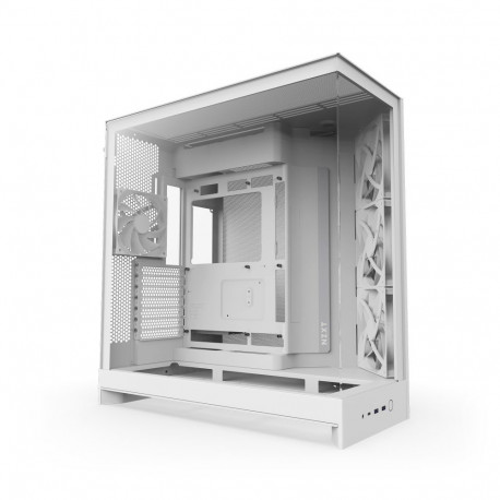 NZXT arvutikorpus H9 FLOW (2025) midi-tower aknaga, valge