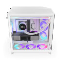 PC CASE NZXT H9 FLOW RGB+ (2025) MIDI TOWER WINDOW WHITE