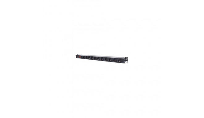 Intellinet Network Solutions vertikaalne rackmount toiteplokk 12 pistikupesa - Schuko pesad (714044)
