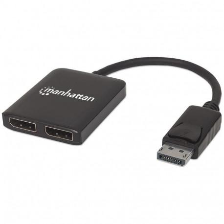 Manhattan Manhattan Splitter 2-Port Display-Port with MST 4K@30HZ - 207768
