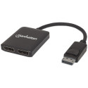 Manhattan Manhattan Splitter 2-Port Display-Port with MST 4K@30HZ - 207768