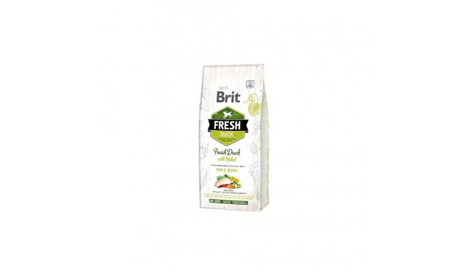 Brit Fresh Adult dry food for active dogs with duck and millet 12 kg
