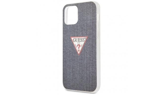 Guess GUHCP12LPCUJULDB iPhone 12 Pro Max 6.7" tumesinine kõvakaaneline ümbris Jeans Collection