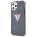 Guess GUHCP12LPCUJULDB iPhone 12 Pro Max 6.7" tumesinine kõvakaaneline ümbris Jeans Collection