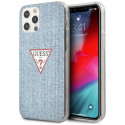 Guess GUHCP12LPCUJULLB iPhone 12 Pro Max 6.7" helesinine kõva ümbris Jeans Collection