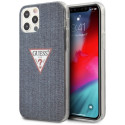 Guess GUHCP12LPCUJULDB iPhone 12 Pro Max 6.7" tumesinine kõvakaaneline ümbris Jeans Collection