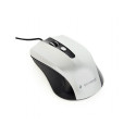 Gembird MOUSE USB OPTICAL BLACK/SILVER/MUS-4B-01-BS