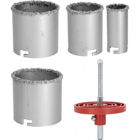 wolframikarbiidist kroonpuuride komplekt 33-73mm, 6 tk