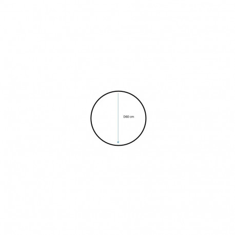 MIRROR ROUND 60 CM FRAME MDF WHITE