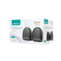 OMEGA SPEAKERS STEREO 2.0 6W RMS USB 3.5 mm Audio Black Elipse [46149]