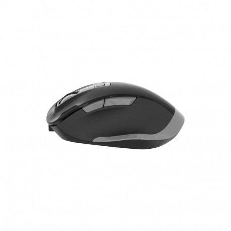 OMEGA MOUSE WIRELESS SILENT RECHARGEABLE BLACK GREY [46045]