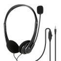 FREESTYLE HEADPHONES WITH MIC AND VOLUME CONTROL 1 X 3.5 MM JACK BLACK