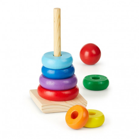 MELISSA & DOUG mängukomplekt Vikerkaare virnastaja