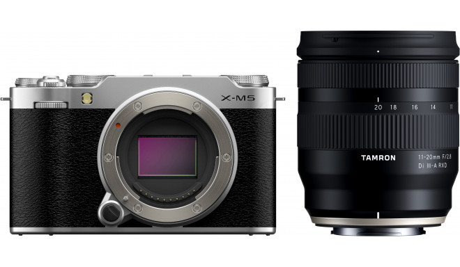 Fujifilm X-M5 + Tamron 11-20mm, hõbedane
