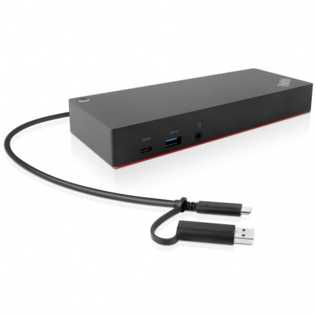 ThinkPad Hybrid USB A/C Dock 2xDisplayPort, 2xHDMI, 2x3840x2160-60Hz, 1Gbit LAN, 1xUSB-C Front 5xUSB