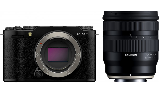 Fujifilm X-M5 + Tamron 11-20mm, black