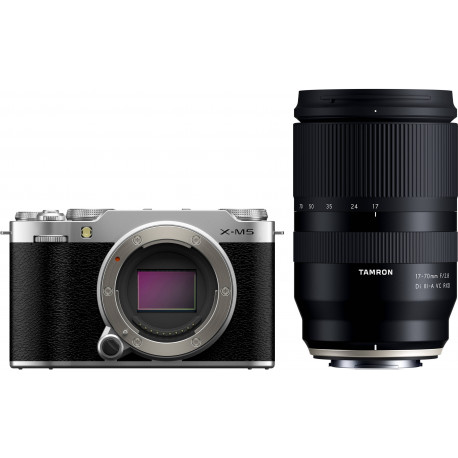 Fujifilm X-M5 + Tamron 17-70mm, silver