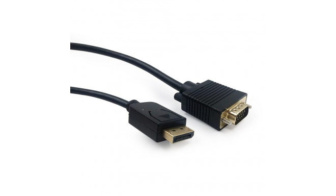 Gembird DisplayPort - D-Sub (VGA) kaabel 1,8m must (CCP-DPM-VGAM-6)
