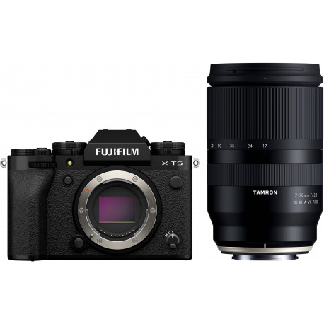 Fujifilm X-T5 + Tamron 17-70mm, black