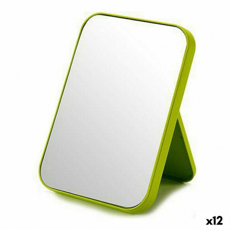 Mirror with Mounting Bracket Berilo 48730 48730 polypropylene 11 x 9,5 x 14 cm (12 Units)