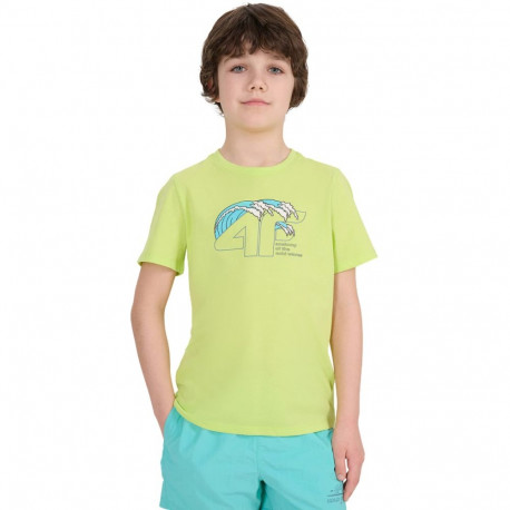 4F poiste t-särk M1917 4FJWSS25TTSHM1917 45S 158cm, mahlakas roheline