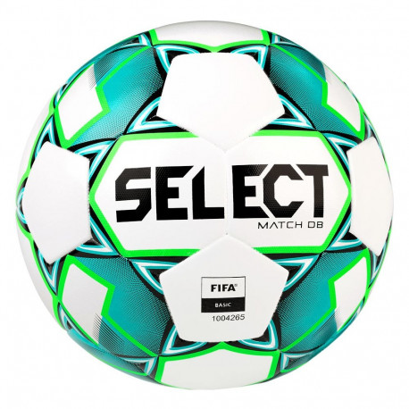 Piłka nożna Select Match DB FIFA 5 biało-zielona 5