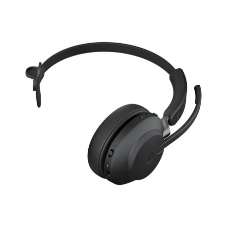 JABRA Evolve2 65 MS Mono Headset on-ear convertible Bluetooth wireless USB-A noise isolating black C