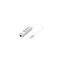 Digitus USB Type-C™ 3-Port Hub + Fast Ethernet LAN Adapter