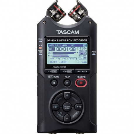 Tascam DR-40X - kaasaskantav digitaalne salvesti USB-liidesega, 2 x stereo salvestus