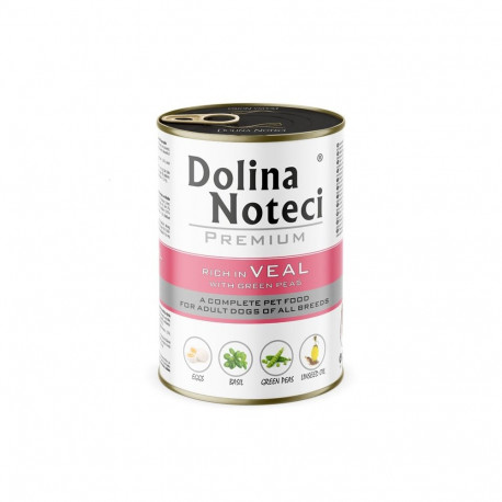 DOLINA NOTECI Premium vasikaliha ja roheliste hernestega märg koeratoit 400g