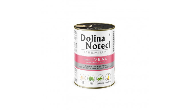 DOLINA NOTECI Premium vasikaliha ja roheliste hernestega märg koeratoit 400g