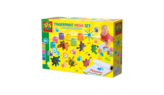 SES Fingerpaint mega set, 6 colours