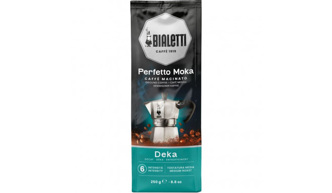 Bialetti Perfetto Moka Deka - kofeiinivaba (jahvatatud) 250g