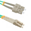 Optic patchcord LC/UPC - SC/UPC | Multimode | 50/125 | OM4 | Duplex | 1m