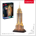 CUBICFUN 3D pusle LED-tulega Empire State Building