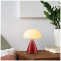 Lexon Mina Audio L LED Lamp with Bluetooth Speaker dark red LH76DR