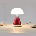 Lexon Mina Audio L LED Lamp with Bluetooth Speaker dark red LH76DR