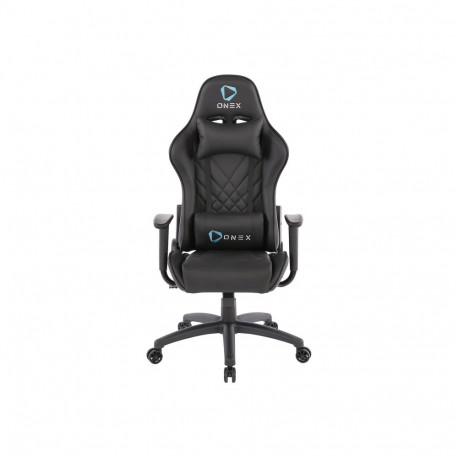 Onex mänguritoolid GX220 AIR Series pvc-kattega niloonratastega metallist, must