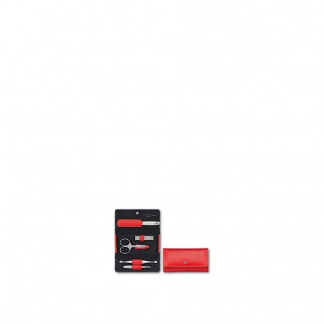 Zwilling Twinox Manicure Set – 5 pcs Leather Pouch - Red