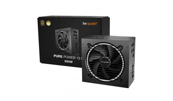 BE QUIET Power Supply||Pure Power 13m|650 Watts|Efficiency 80 PLUS GOLD|PFC Active|MTBF 100000 hours