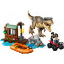 Klocki jurassic world 76975 ucieczka rzeką przed tyranozaurem