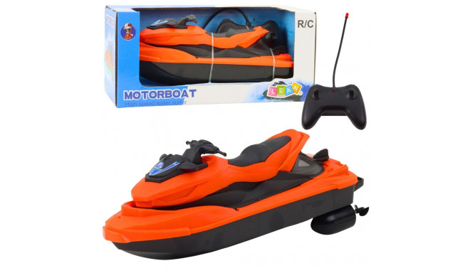 Skuter Wodny Zdalnie Sterowany RC 1:42 Szary Pomarańczowy
