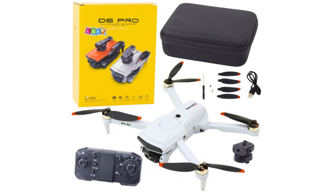 Dron D6 PRO Kamera Światła LED Aplikacja Jasnoszary