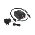 91-202# optiline toslink-dac konverter 2xrca+jackiga toiteadapteriga