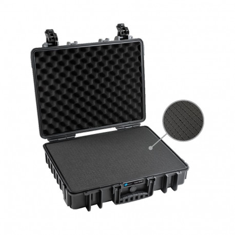 BW kaitsekohver Type 6040 eelkujundatud pehmendusega, must