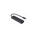 Gembird UHB-CM-U3P4P-01 interface hub USB 3.2 Gen 1 (3.1 Gen 1) Type-C Black