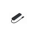 Gembird UHB-CM-U3P4P-01 interface hub USB 3.2 Gen 1 (3.1 Gen 1) Type-C Black