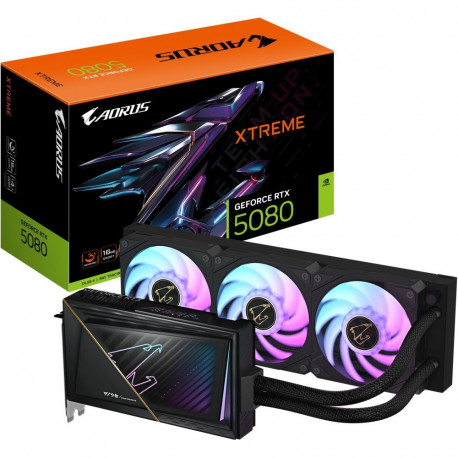 RTX 5080 16GB Gigabyte Aorus Xtreme Waterforce GDDR7 3 ventilaatoriga